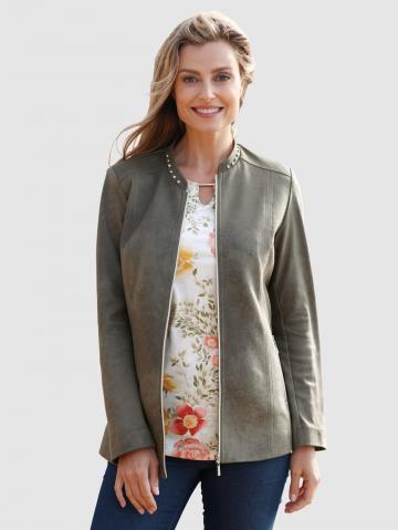 Куртка из искусственной кожи