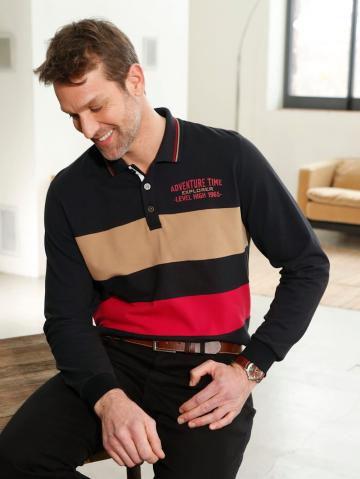 Поло с длинным рукавом