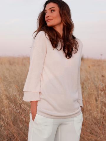 Вязаный пуловер