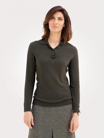 Вязаный пуловер