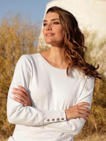 Вязаный пуловер