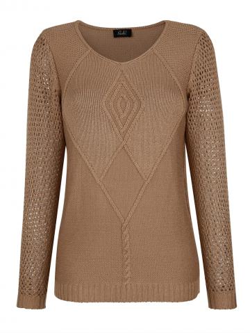 Вязаный пуловер