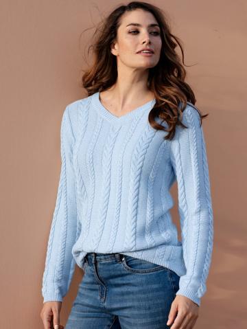 Вязаный пуловер