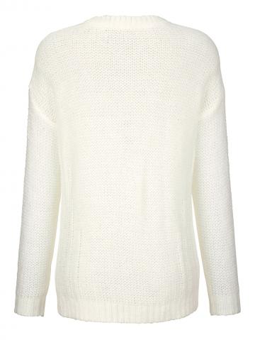 Пуловер с круглым вырезом