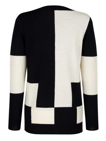 Длинная вязаная кофта