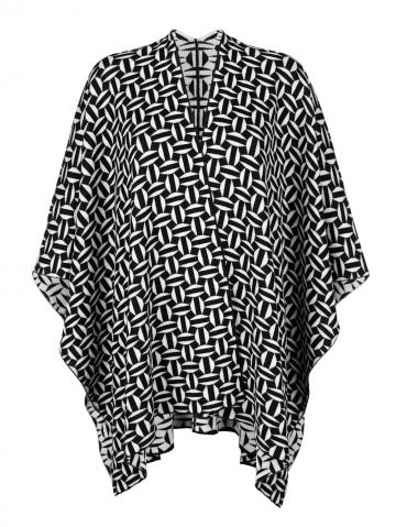 Длинная вязаная кофта