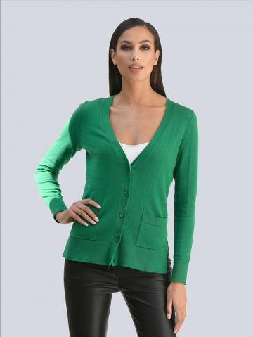 Длинная вязаная кофта