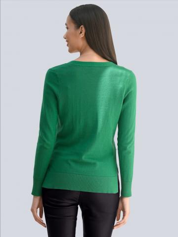 Длинная вязаная кофта