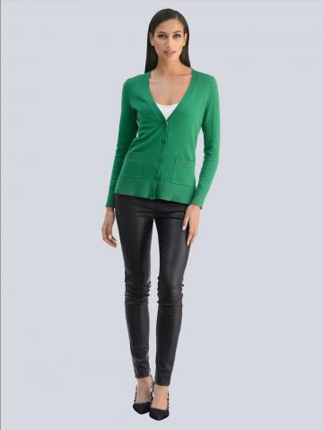 Длинная вязаная кофта