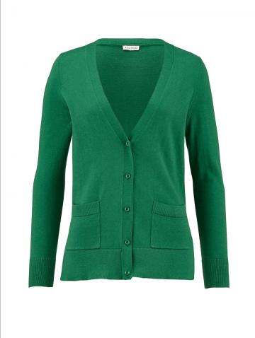 Длинная вязаная кофта