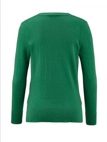 Длинная вязаная кофта