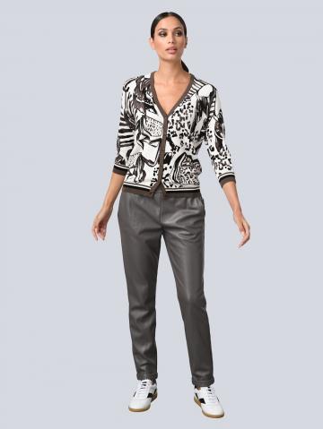 Длинная вязаная кофта