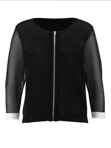 Длинная вязаная кофта