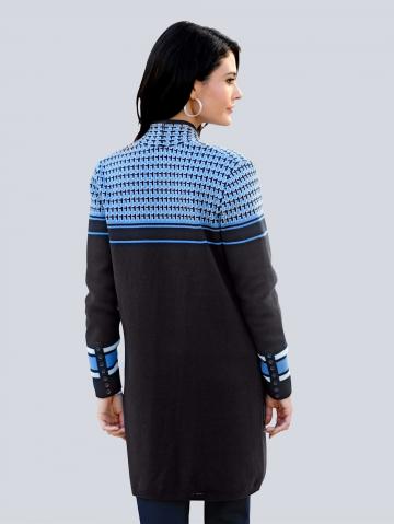 Длинная вязаная кофта