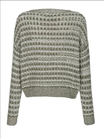 Пуловер с круглым вырезом