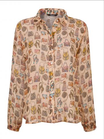 Блузка с длинным рукавом