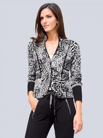 Длинная вязаная кофта