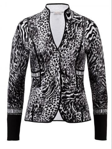 Длинная вязаная кофта