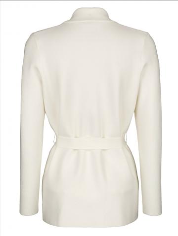 Длинная вязаная кофта