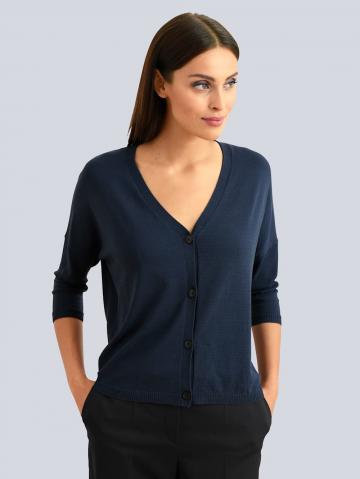 Длинная вязаная кофта