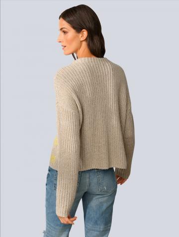 Пуловер с круглым вырезом