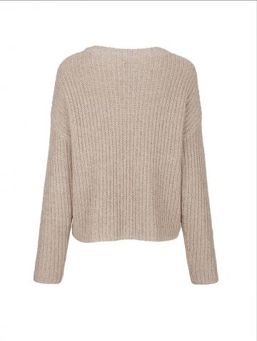 Пуловер с круглым вырезом