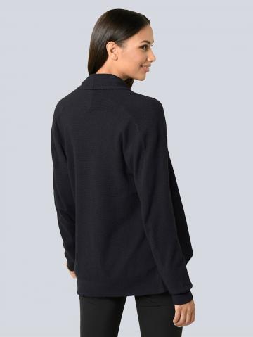 Длинная вязаная кофта