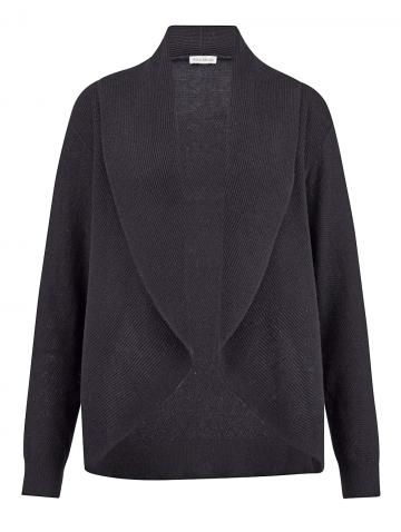 Длинная вязаная кофта