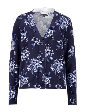 Длинная вязаная кофта