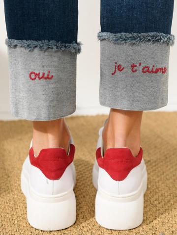 Короткие джинсы