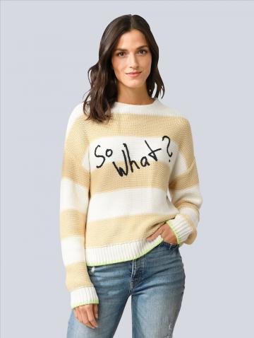 Пуловер с круглым вырезом