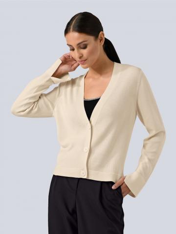 Длинная вязаная кофта