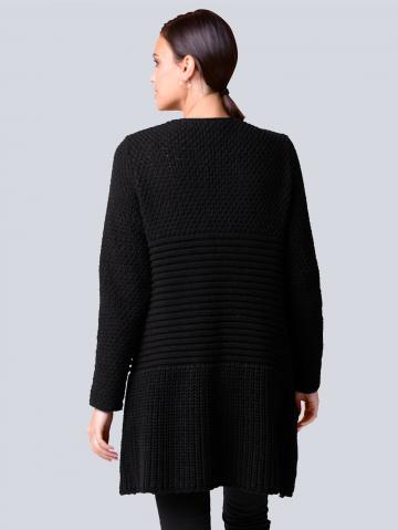 Длинная вязаная кофта