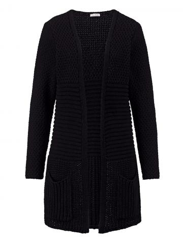 Длинная вязаная кофта