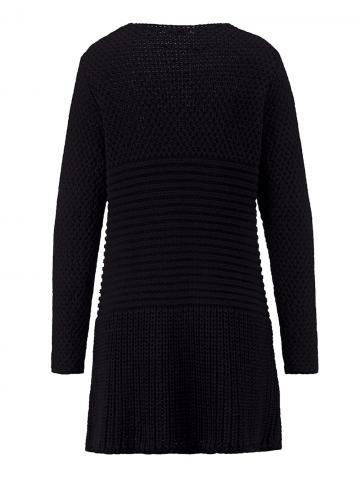 Длинная вязаная кофта