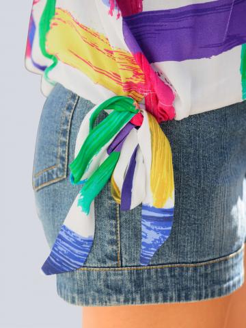 Блузка с коротким рукавом