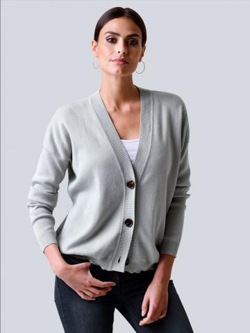 Длинная вязаная кофта