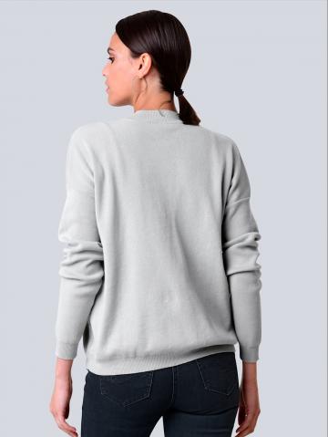 Длинная вязаная кофта