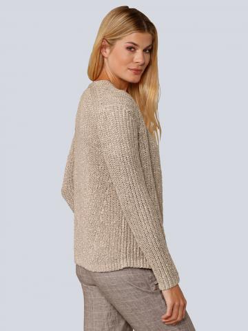 Длинная вязаная кофта