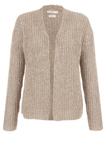 Длинная вязаная кофта