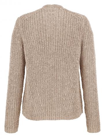 Длинная вязаная кофта