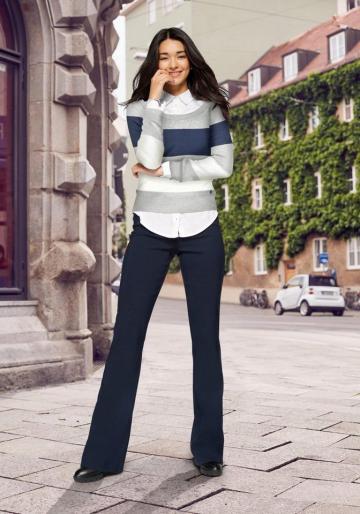 Вязаный пуловер