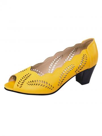 Туфли с открытым носом