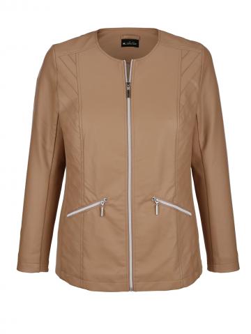 Куртка из искусственной кожи