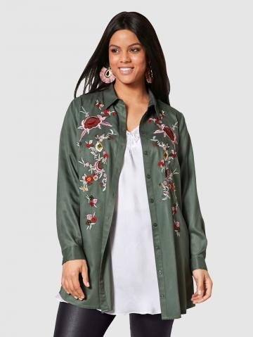 Длинная блузка