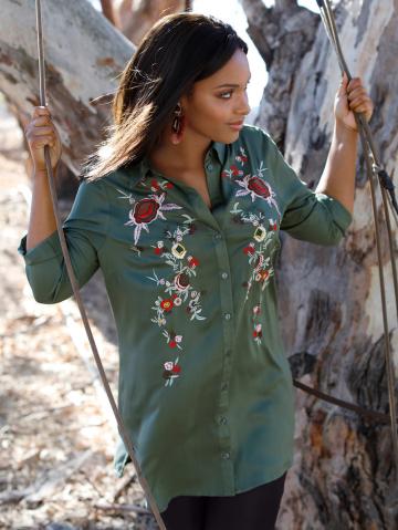 Длинная блузка