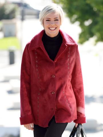 Куртка из искусственной кожи