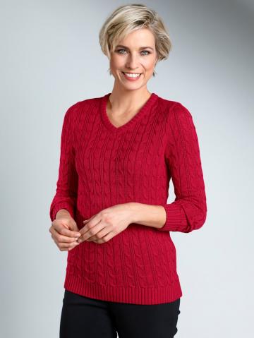 Вязаный пуловер