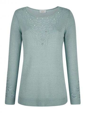 Вязаный пуловер