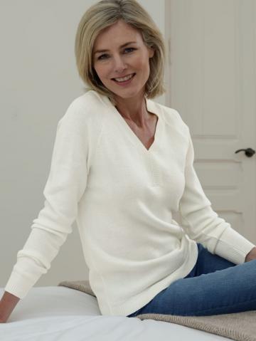 Вязаный пуловер